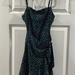 Polly polka dot wrap dress